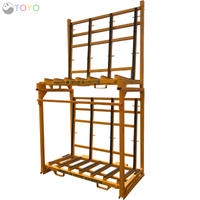 Double-Layer L Frame Glass Storage Rack (Stackable) 