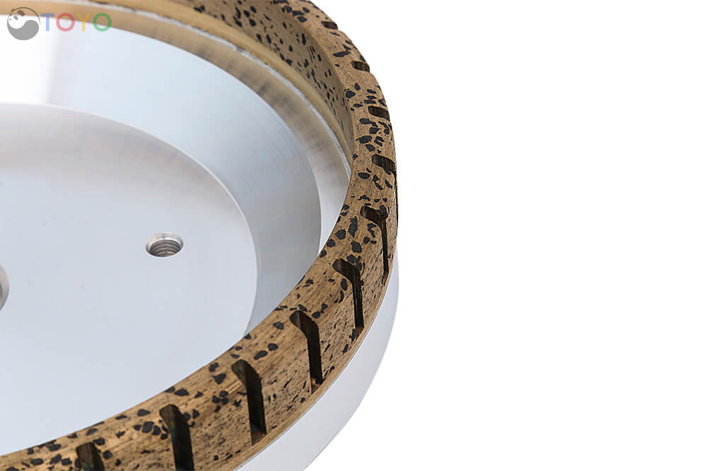 Bowl Type External Segmented Diamond Wheel for Beveling Machine Φ150*38*6*12 100#
