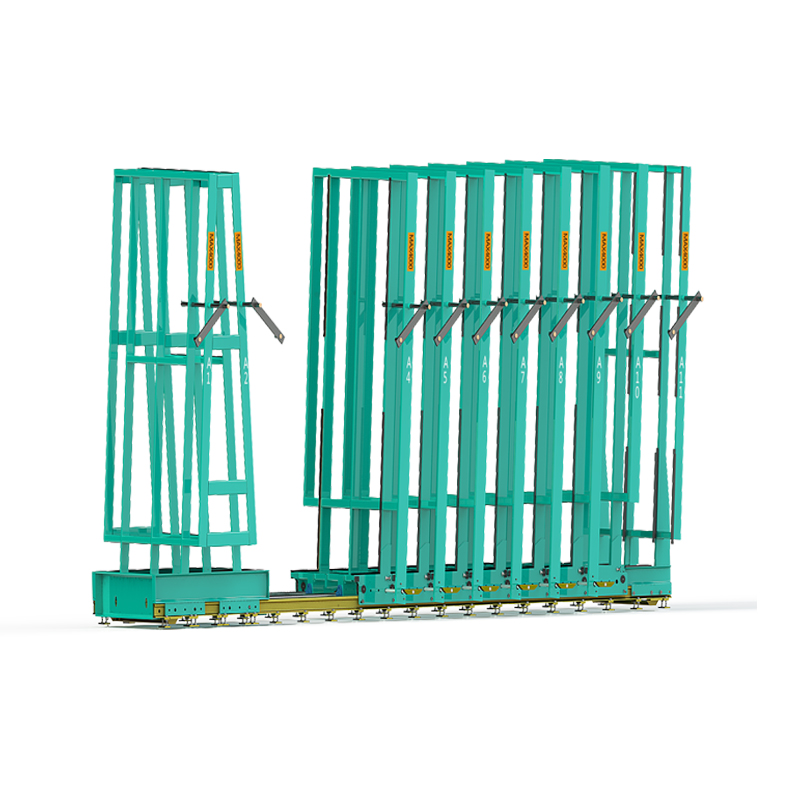 Manually mobile storage rack-1