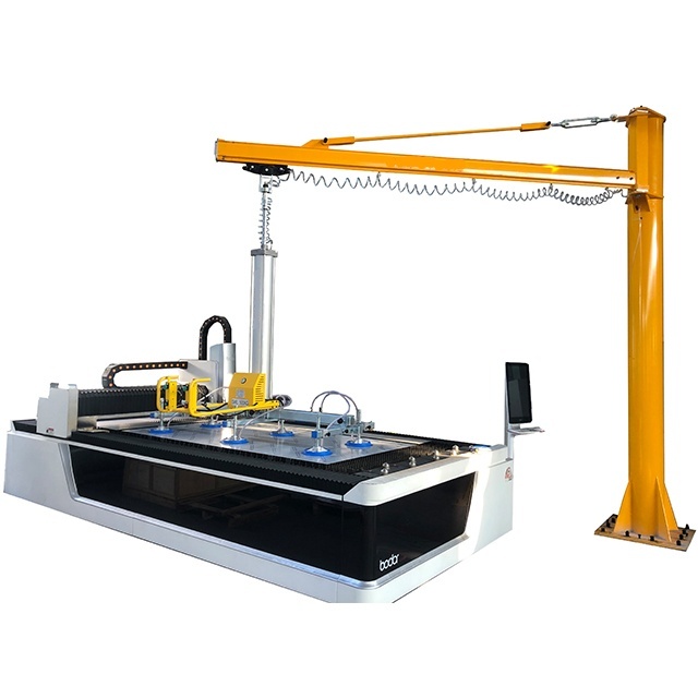 Column Cantilever Crane/Jib Crane Glass Vacuum Lifter in Flag Bridge Shape