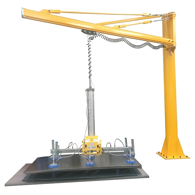 Column Cantilever Crane/Jib Crane Glass Vacuum Lifter in Flag Bridge Shape
