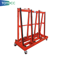 A Frame Glass Rack Trolley