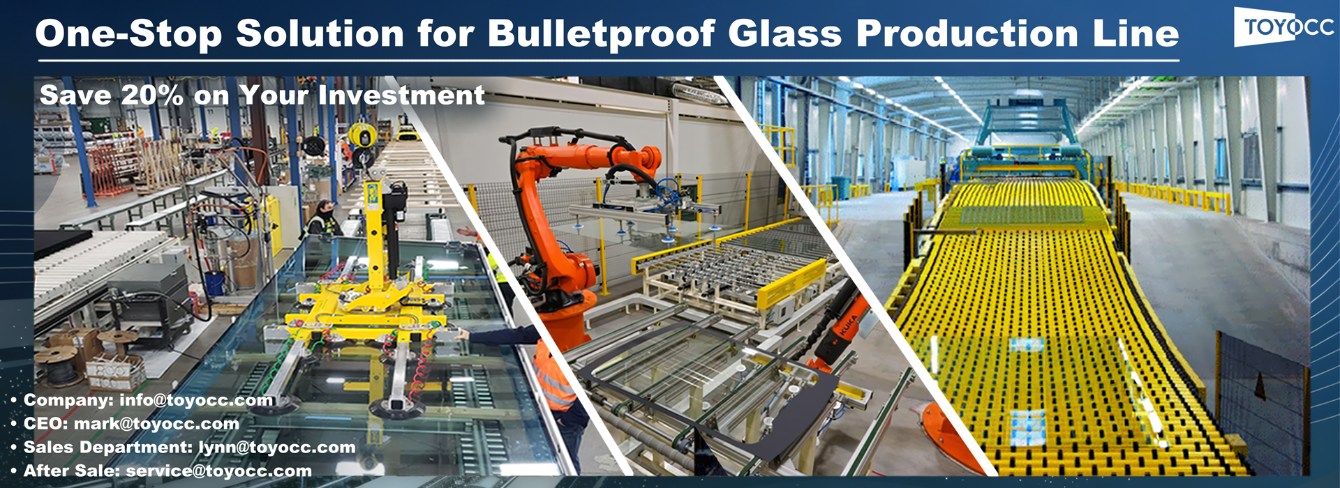 TOYOCC bulletproof glass production line
